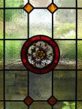 stained glass Yorkshire rose