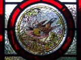 Stained glass bird rondell