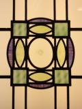 Antique Art Deco stained and leaded glass