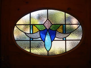 art deco stained glass
